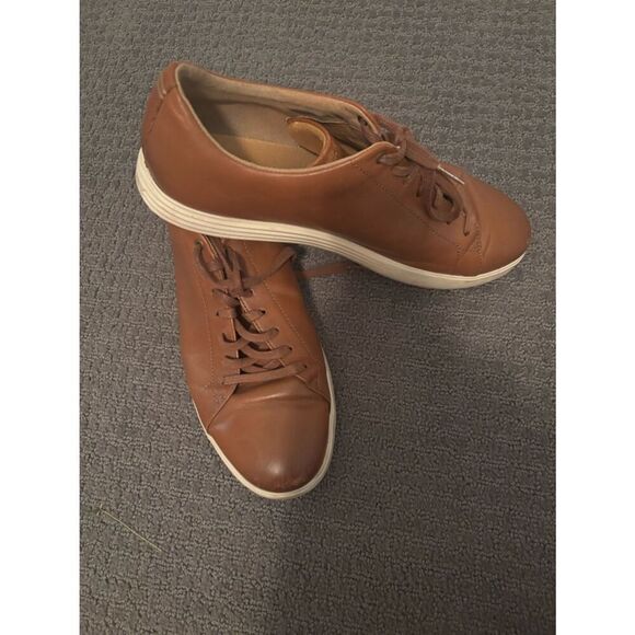 Cole Haan Other - Cole Haan Brown Leather Low-Top Sneakers